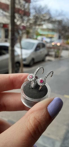 aros brisura rojo