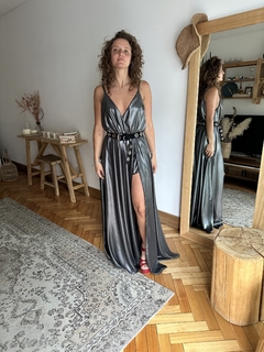 Pampita metalizado plata con short - Byfones