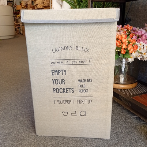 CESTO ROPA LAUNDRY 33X33X53CM - comprar online