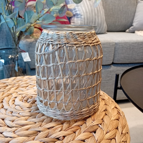 PORTAVELA SEAGRASS 12X15CM - comprar online