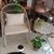 Set Yolo plegable: 2 sillones individuales de hierro beige- ratán beige y 1 mesa auxiliar de hierro Beige. Exterior/interior. - comprar online