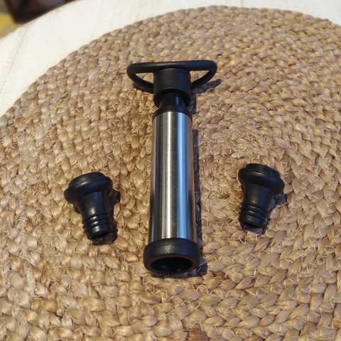 Bomba de vacío con 2 tapones