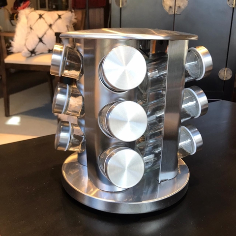 ESPECIERO GIRATORIO ACERO X12