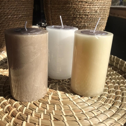Vela rustica Visón, marfil, blanca 7x12 - comprar online