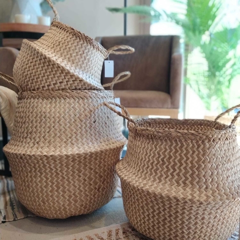 Canasto de Seagrass Zig Zag. Ver Medidas