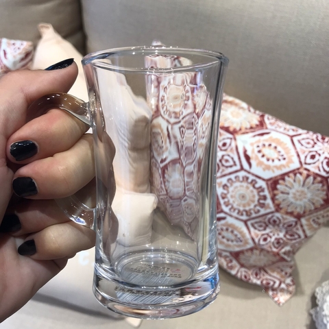 Jarro café vidrio recto x6 - comprar online