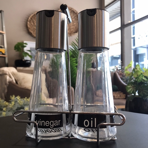 Set Aceite y Vinagre con soporte - comprar online