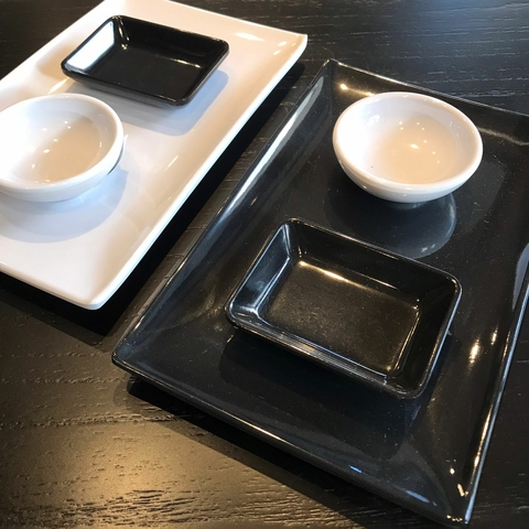 Bandeja de melamina Sushi 25x16cm. Consultar colores disponibles en internet