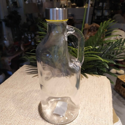 Botella de vidrio tapa Acero 25cm - comprar online