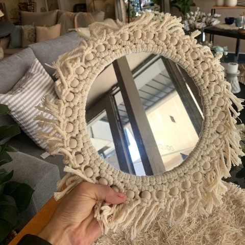 Espejo de Macramé 25cm - comprar online