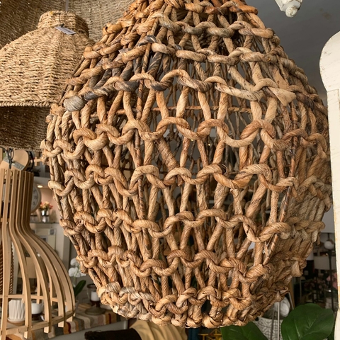 Pantalla colgante Depok fibras naturales 22x44x48cm en internet