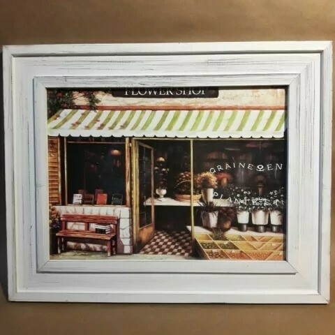 Cuadro marco moldura patinada 50x40cm - comprar online