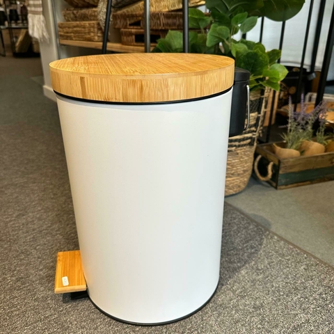 CESTO RESIDUOS TAPA BAMBU CIERRE SOFT 20L - comprar online