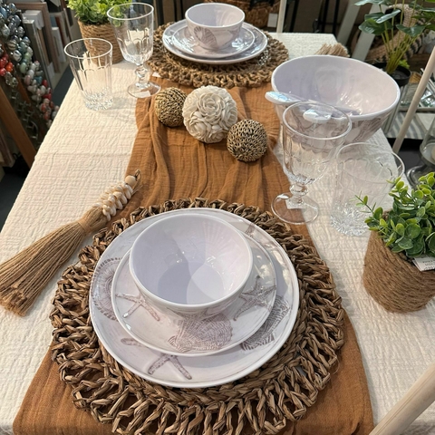 PLATO POSTRE MELAMINA MAR X6 - comprar online