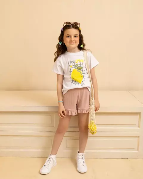 short capri rosa - comprar online