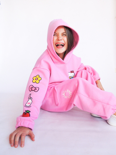 Pantalón Cargo frisa Rosa - comprar online