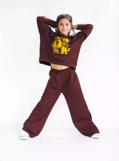 Pantalón Waffle Marrón