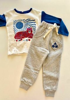 Pantalón gris frisa - comprar online