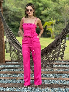 CONJUNTO BABADINHOS LINHO ROSA