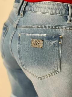 BERMUDA FITA LATERAL JEANS - loja online