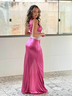 VESTIDO LONGO FRANZIDO - comprar online