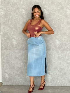 SAIA DENIM MIDI