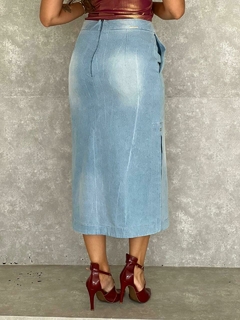SAIA DENIM MIDI - Domênyca