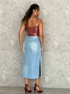 SAIA DENIM MIDI - comprar online
