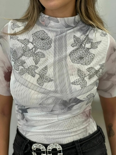 BLUSA TULE DENIM - comprar online
