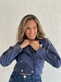 JAQUETA PERFECTO MIX COURO - loja online