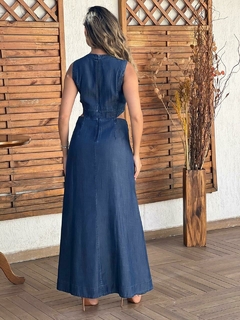VESTIDO BORDADO DENIM - comprar online