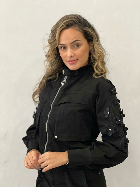 BOMBER JACKET FLOWERS