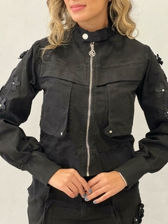 BOMBER JACKET FLOWERS - Domênyca