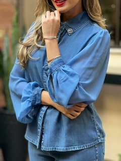 CONJUNTO MIX TRANSPARÊNCIA DENIM - Domênyca