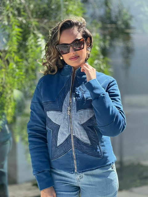 JAQUETA BOMBER DENIM STAR