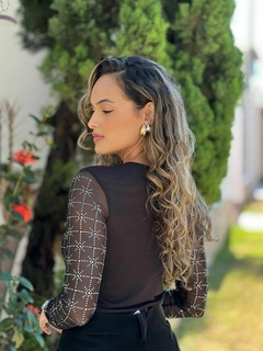 BLUSA TULE ML PRETA - comprar online