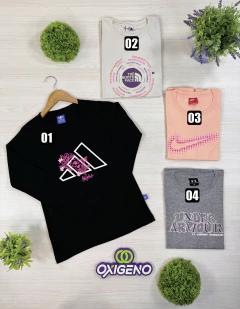 Camiseta manga larga de mujer (0896) - Oxígeno Indumentaria Deportiva - Tienda online MAYORISTA