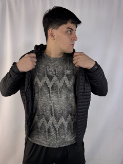 Campera de pluma interior c/ piel de hombre (062) (4837) en internet