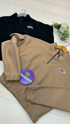 Buzo corto polar medio cierre NK-TNF M (4030) - Oxígeno Indumentaria Deportiva - Tienda online MAYORISTA