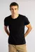 Camiseta Algodão Egípcio Gola Careca Preto - comprar online