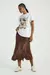 SAIA MIDI EM CETIM ESTAMPA LEOPARD - My Place - comprar online
