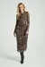 VESTIDO MIDI ESTAMPADO EM TULE ONCA PINTADA - My Place - comprar online