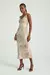 VESTIDO MIDI ESTAMPADO COM DECOTE V BICHO RISCADO - My Place - comprar online