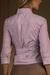 CAMISA HEATHEAR COM AMARAÇÃO E LISTRAS LILAS - Lalibela - loja online