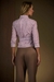 CAMISA HEATHEAR COM AMARAÇÃO E LISTRAS LILAS - Lalibela - Empório Abreu