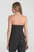 BLUSA TOMARA QUE CAIA XADREZ COM LUREX - PRETO/PRATA - Empório Abreu