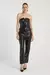 CROPPED TOMARA QUE CAIA EM COURO - PRETO - loja online