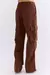 CALÇA CARGO AMPLA CHOCOLATE - Hood Mood - Empório Abreu