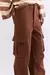 CALÇA CARGO AMPLA CHOCOLATE - Hood Mood na internet