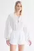 BATA BORDADA BRANCO - Hood Mood - comprar online